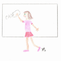 Unterstützung für Brustkrebs - Danke...Die Karte a