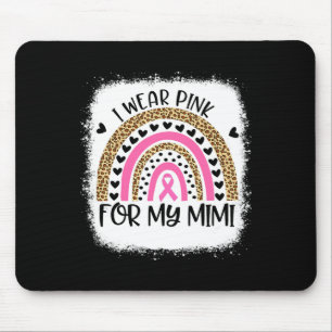 Unterstützung für Brustkrebs ich trage Rosa wegen  Mousepad