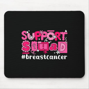 Unterstützung für Brustkrebs Kneipen rosa Blume Fa Mousepad