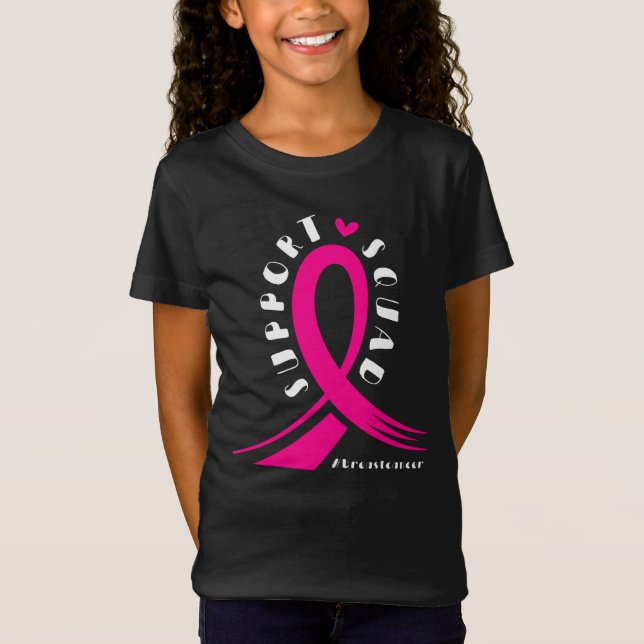 Unterstützung für Brustkrebs T-Shirt (Vorderseite)