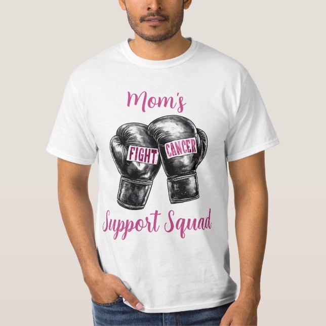 Unterstützung für Brustkrebs T-Shirt (Vorderseite)