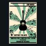 Unterstützung für das Arts Live Music Poster<br><div class="desc">Live Music for the Arts Poster.</div>