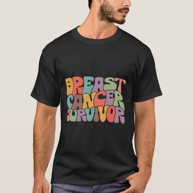 Unterstützung für den Kampf gegen den Krebs Rosa R T-Shirt (Vorderseite)