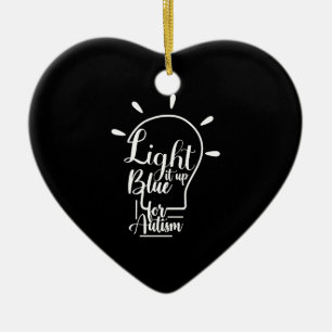 Unterstützung für den Monat der Autismusaufklärung Keramik Ornament
