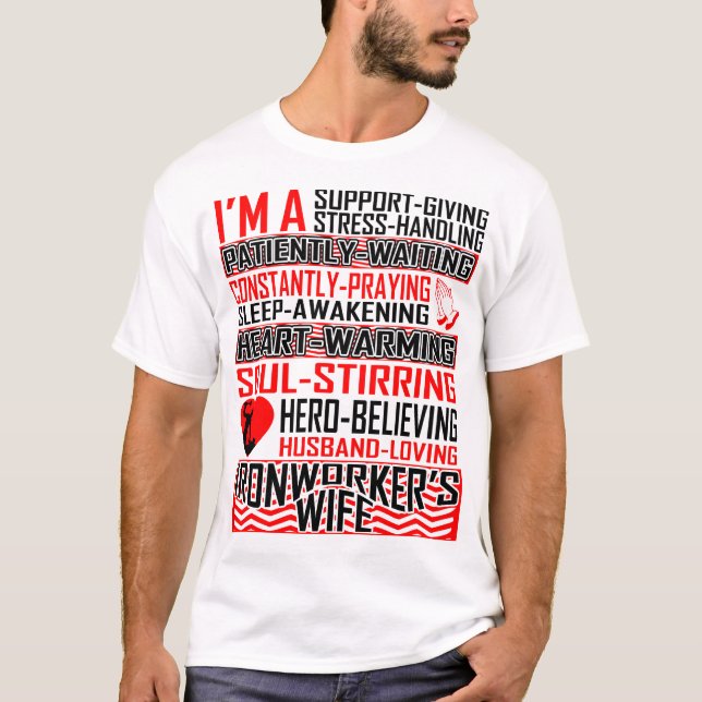 Unterstützung für die Ehefrau von Husband Love Iro T-Shirt (Vorderseite)