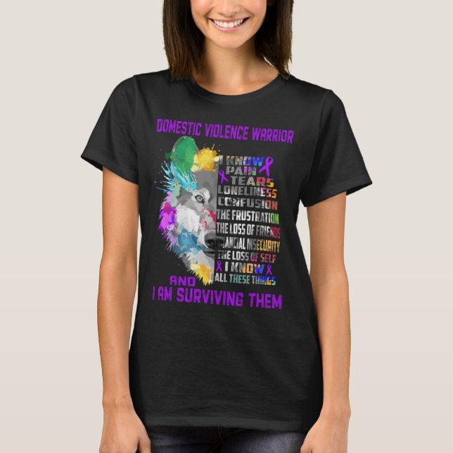 Unterstützung für die Gewalt im Inland T-Shirt (Vorderseite)