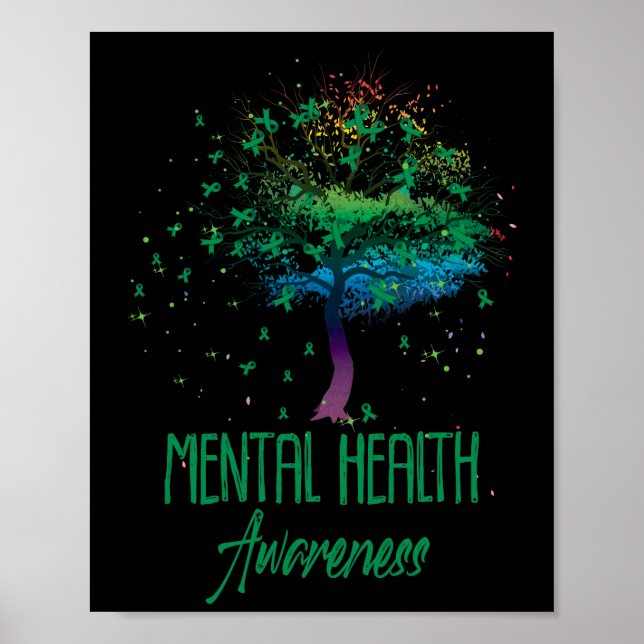 Unterstützung für die psychische Gesundheit Tree R Poster (Vorne)