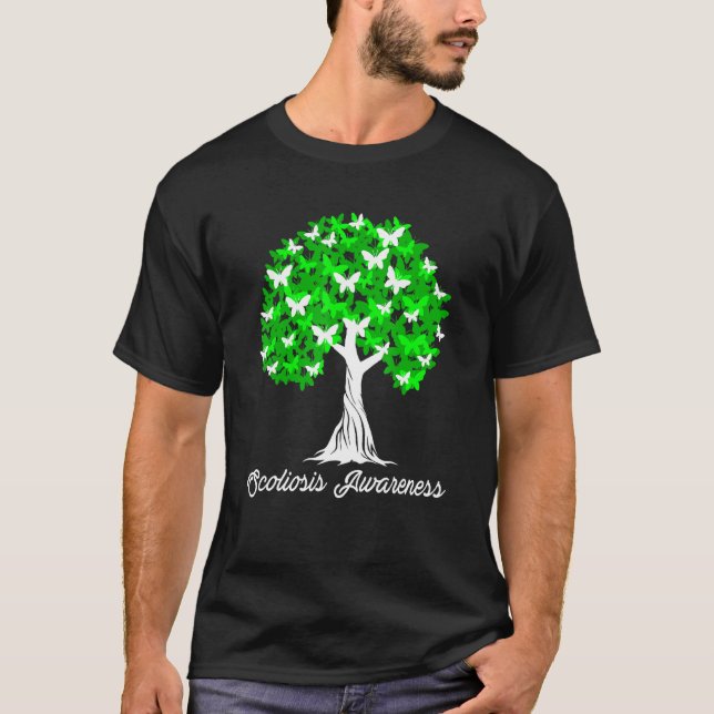 Unterstützung für die Sensibilisierung für Scolios T-Shirt (Vorderseite)