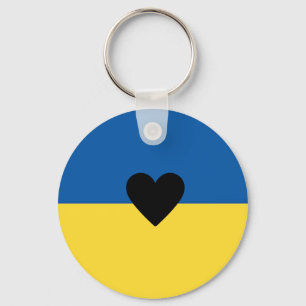 Unterstützung für die Ukraine, ukrainisches Flag Schlüsselanhänger