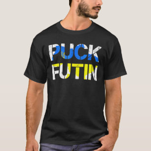 Unterstützung für die ukrainische Fahne Anti Put T-Shirt