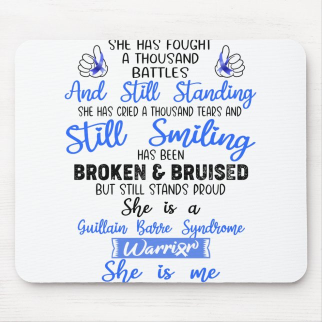 Unterstützung für Guillain Barre Syndrom Kriegerge Mousepad (Vorne)