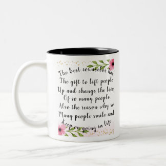 Unterstützung für gute Berater Zweifarbige Tasse