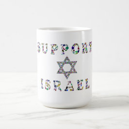 Unterstützung für Israel Diamond und Edelstein Verwandlungstasse