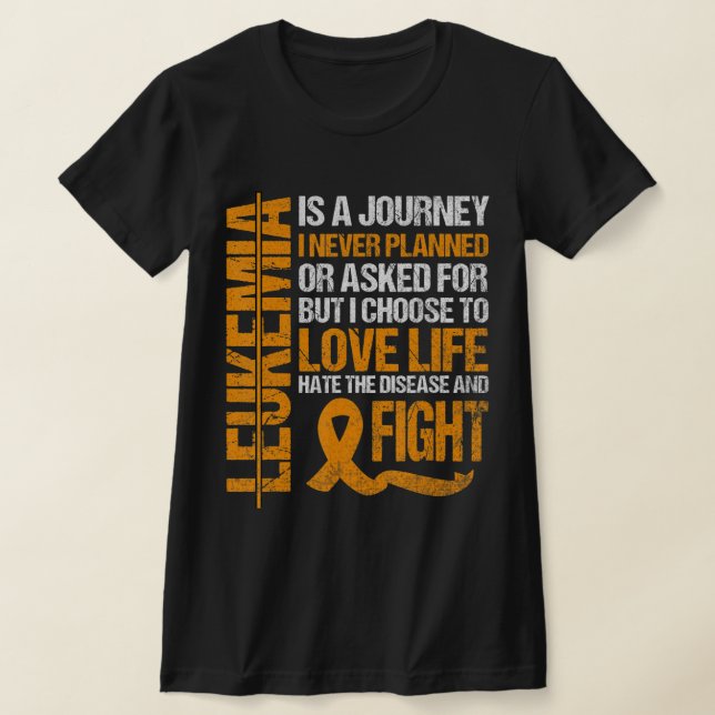 Unterstützung für Leukämie Awareness orange Ribbon T-Shirt (Ablage )