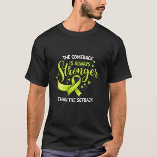 Unterstützung für Lymphom-Krebsbewusstsein Limegrü T-Shirt