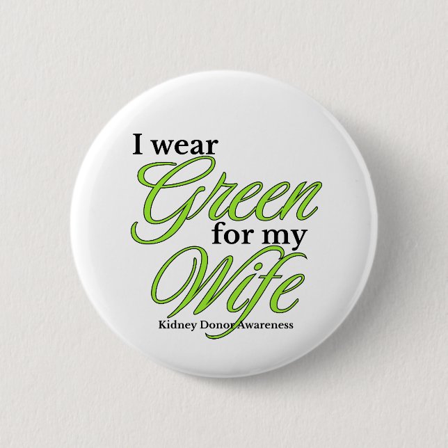 Unterstützung für meine Frau Button (Vorderseite)