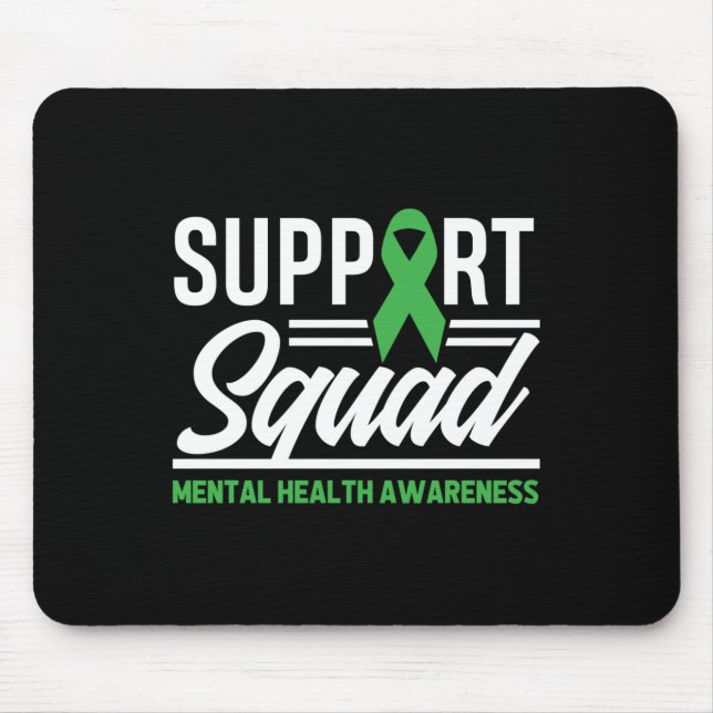 Unterstützung für psychische Gesundheit Mousepad (Vorne)