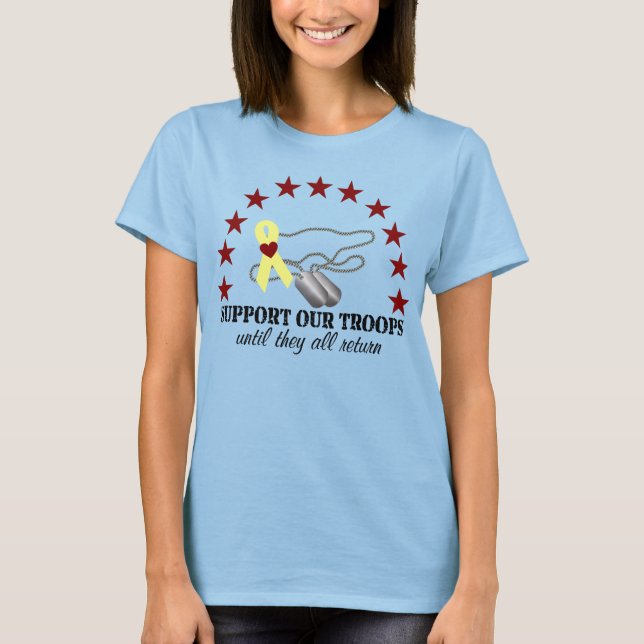 Unterstützung für Red Friday Stars T-Shirt (Vorderseite)
