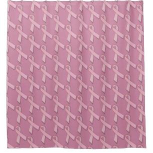 Unterstützung für rosa Ribbon-Brustkrebs Duschvorhang