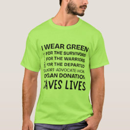 Unterstützung für Spender-Bewusstsein Stolz Dankba T-Shirt