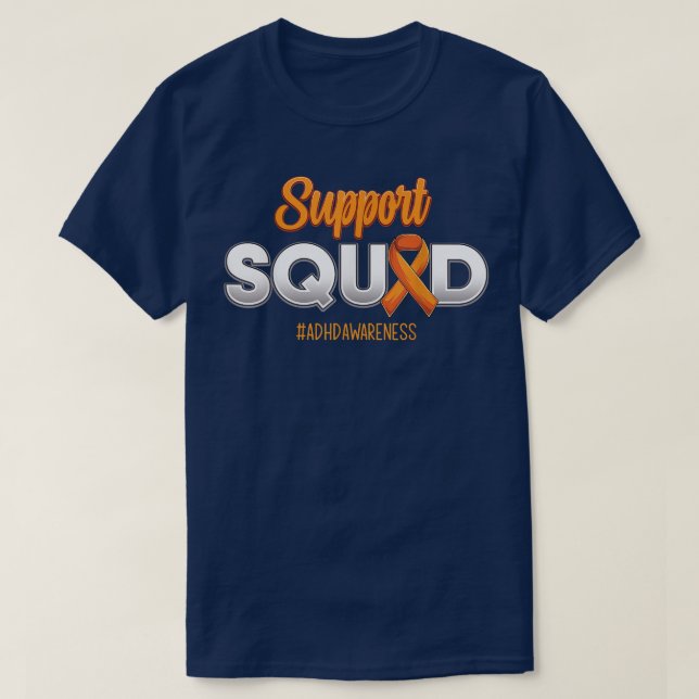 Unterstützung für Squad ADHD Awareness Strong Warr T-Shirt (Design vorne)