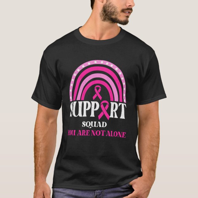 Unterstützung für Squad Brustkrebs-Bewusstsein Leo T-Shirt (Vorderseite)