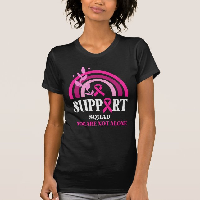 Unterstützung für Squad Brustkrebs-Bewusstsein Leo T-Shirt (Vorderseite)