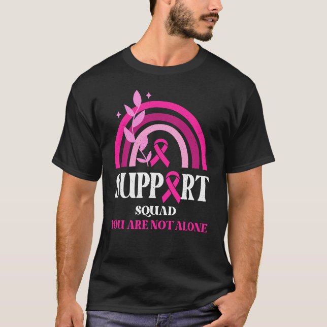 Unterstützung für Squad Brustkrebs-Bewusstsein Leo T-Shirt (Vorderseite)