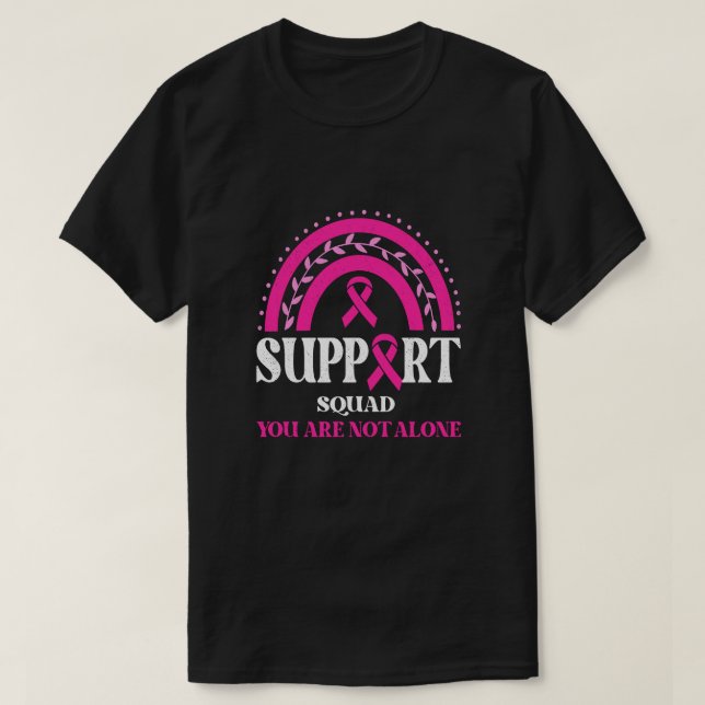Unterstützung für Squad Brustkrebs-Bewusstsein Leo T-Shirt (Design vorne)