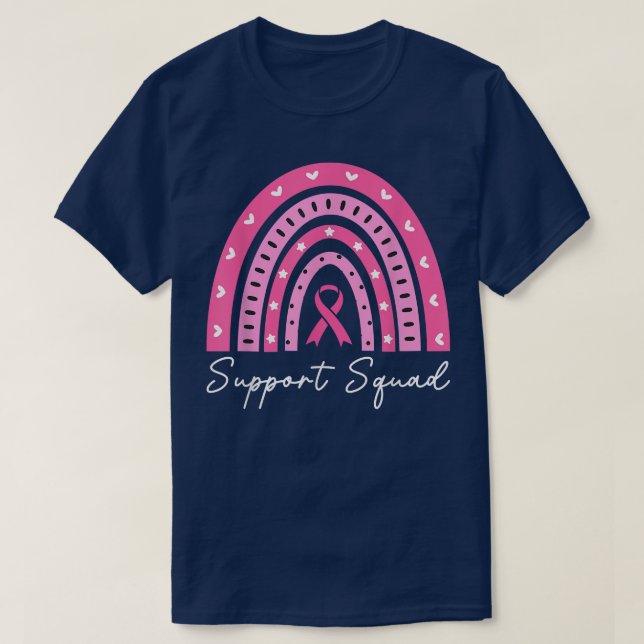 Unterstützung für Squad Brustkrebs Support rosa Re T-Shirt (Design vorne)