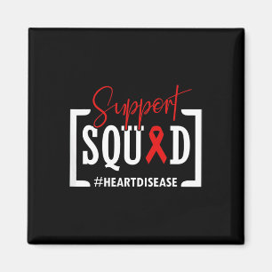 Unterstützung für Squad Heart Disease Awareness Wa Magnet