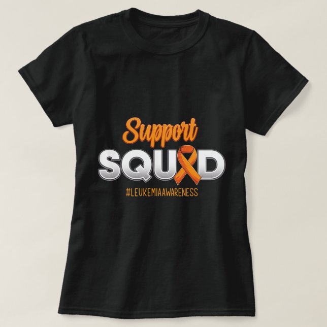 Unterstützung für Squad Leukämie Sensibilisierungs T-Shirt (Design vorne)