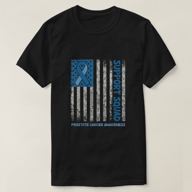 Unterstützung für Squad Prostatakrebs Light Blue F T-Shirt (Design vorne)