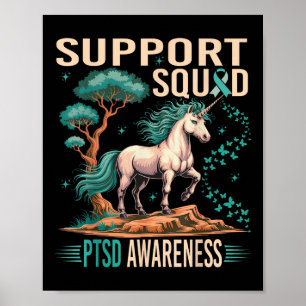 Unterstützung für Squad Ptsd Awareness Mental Heal Poster