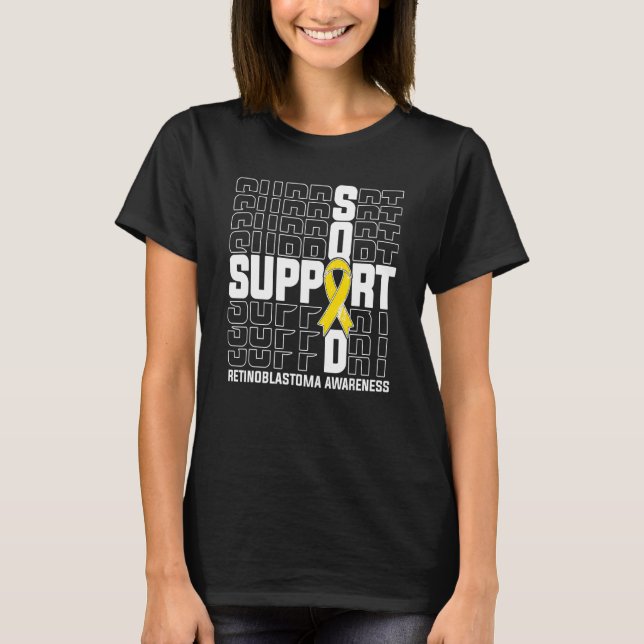 Unterstützung für Squad Retinoblastoma Bewusstsein T-Shirt (Vorderseite)