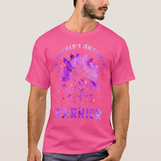 Unterstützung für Squad Sunflower Lila Ribbon Alzh T-Shirt