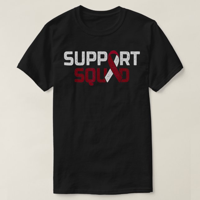 Unterstützung für Squad Throat Oral Head & Neck Ca T-Shirt (Design vorne)