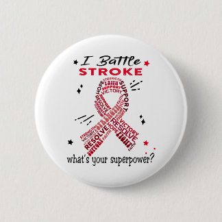 Unterstützung für Stroke Warrior Geschenke Button