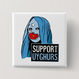 Unterstützung für Uyghurs Button