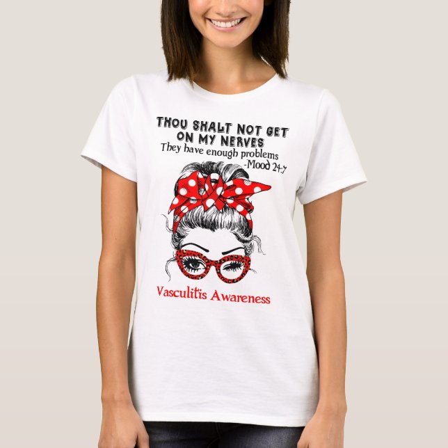 Unterstützung für Vasculitis Sensibilisierungskamp T-Shirt (Vorderseite)