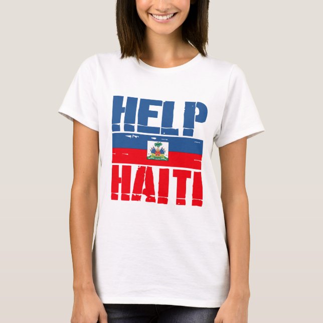 UNTERSTÜTZUNG HAITI T-Shirt (Vorderseite)