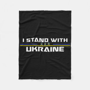 Unterstützung Ich stehe mit Ukraine Amerikanische Fleecedecke