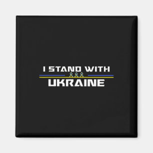 Unterstützung Ich stehe mit Ukraine Amerikanische Magnet