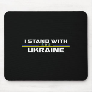 Unterstützung Ich stehe mit Ukraine Amerikanische Mousepad