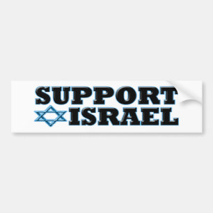 Unterstützung Israel Autoaufkleber