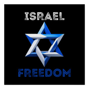 Unterstützung Israels, Freiheit, mit Israel stehen Poster