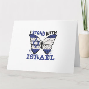 Unterstützung Israels - ich stehe mit Israel Karte