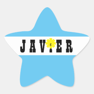 Unterstützung Javier Milei Präsident von Argentini Stern-Aufkleber
