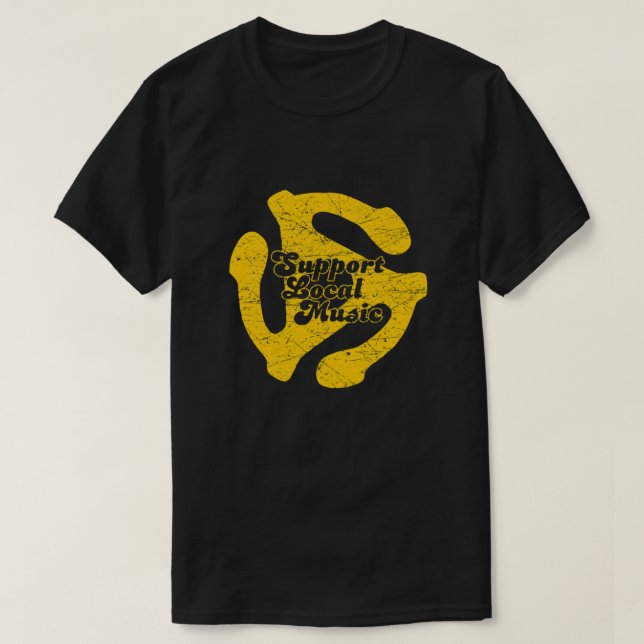 Unterstützung lokaler Musik  T-Shirt (Design vorne)