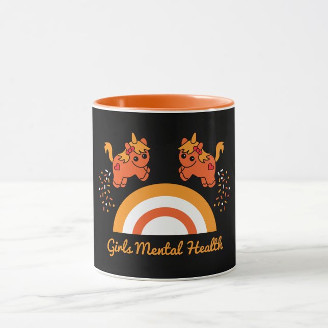 Unterstützung Mädchen psychische Gesundheit Bewuss Tasse (Zentrum)
